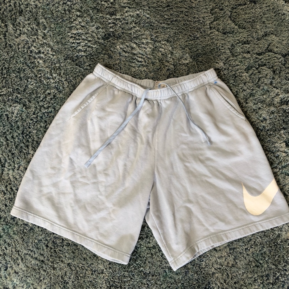 Nike Club Sportswear Fleece Swoosh 3XL Light Blue Shorts